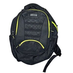 Kenneth Cole Reaction Black Backpack with Yellow Accents